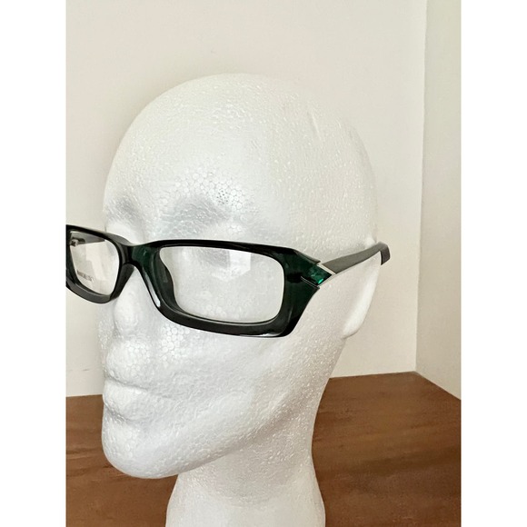 NWT Boucheron Rectangle Shape BOU 3 Optical Eyeglass frames Green Women's - Picture 9 of 11
